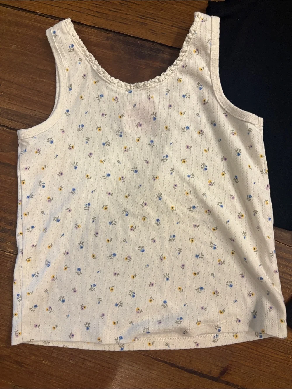 art class Kids 3-Piece Tank Set - Black & White Floral